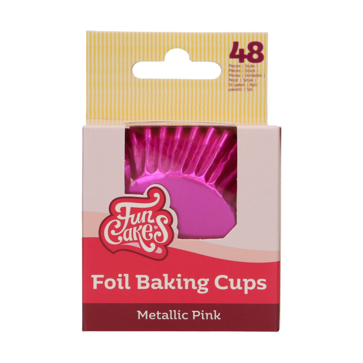 FunCakes Folie Baking Cups - Metallic Roze pk/48