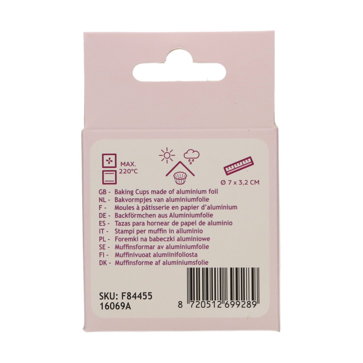 FunCakes Folie Baking Cups - Metallic Roze pk/48