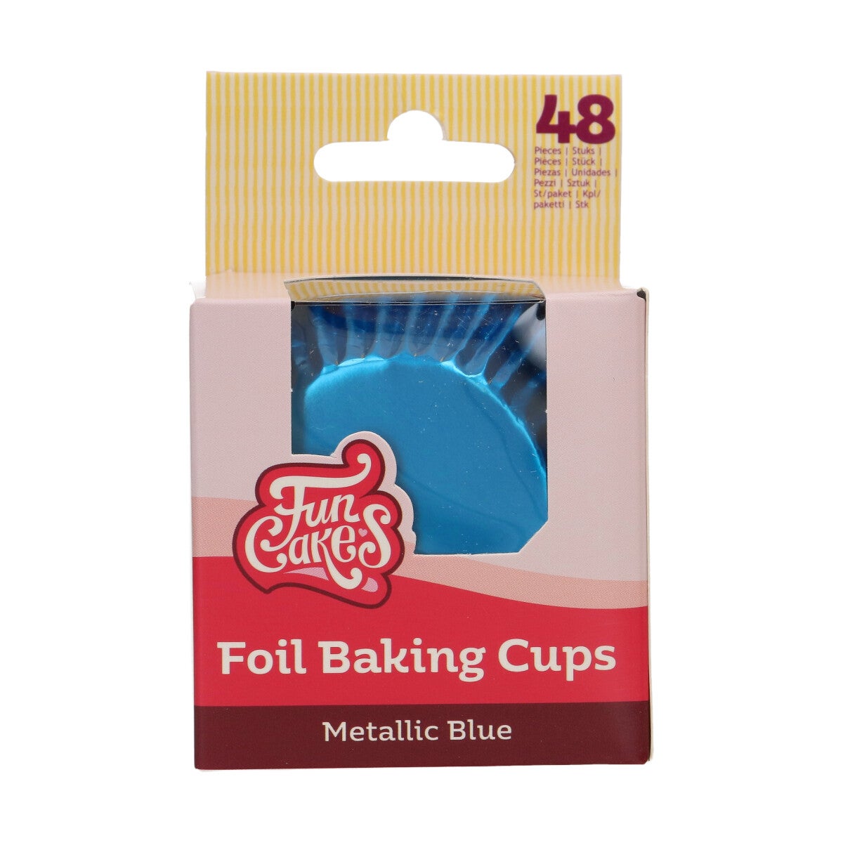 FunCakes Folie Baking Cups - Metallic Blauw pk/48