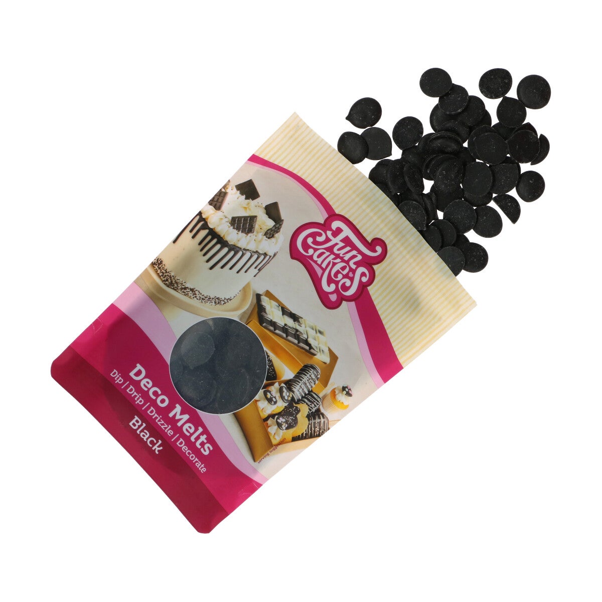 FunCakes Deco Melts -Zwart- 250g