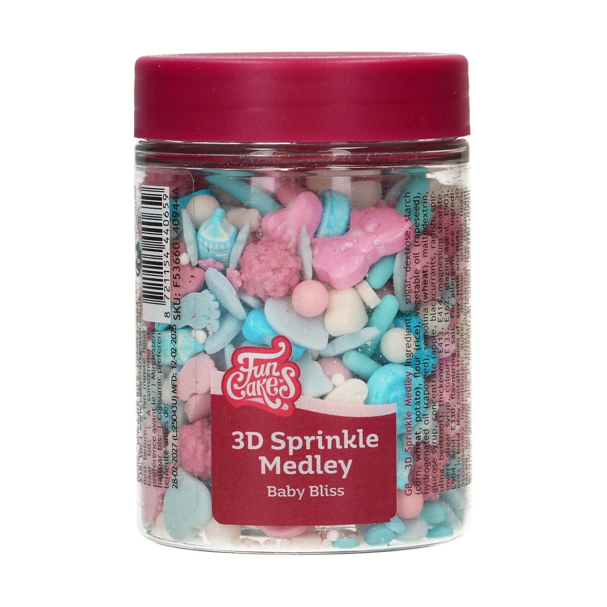FunCakes 3D Sprinkle Medley - Baby Bliss 70g