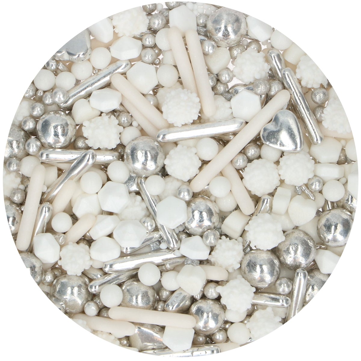 FunCakes 3D Sprinkle Medley - Silver Lining 70g