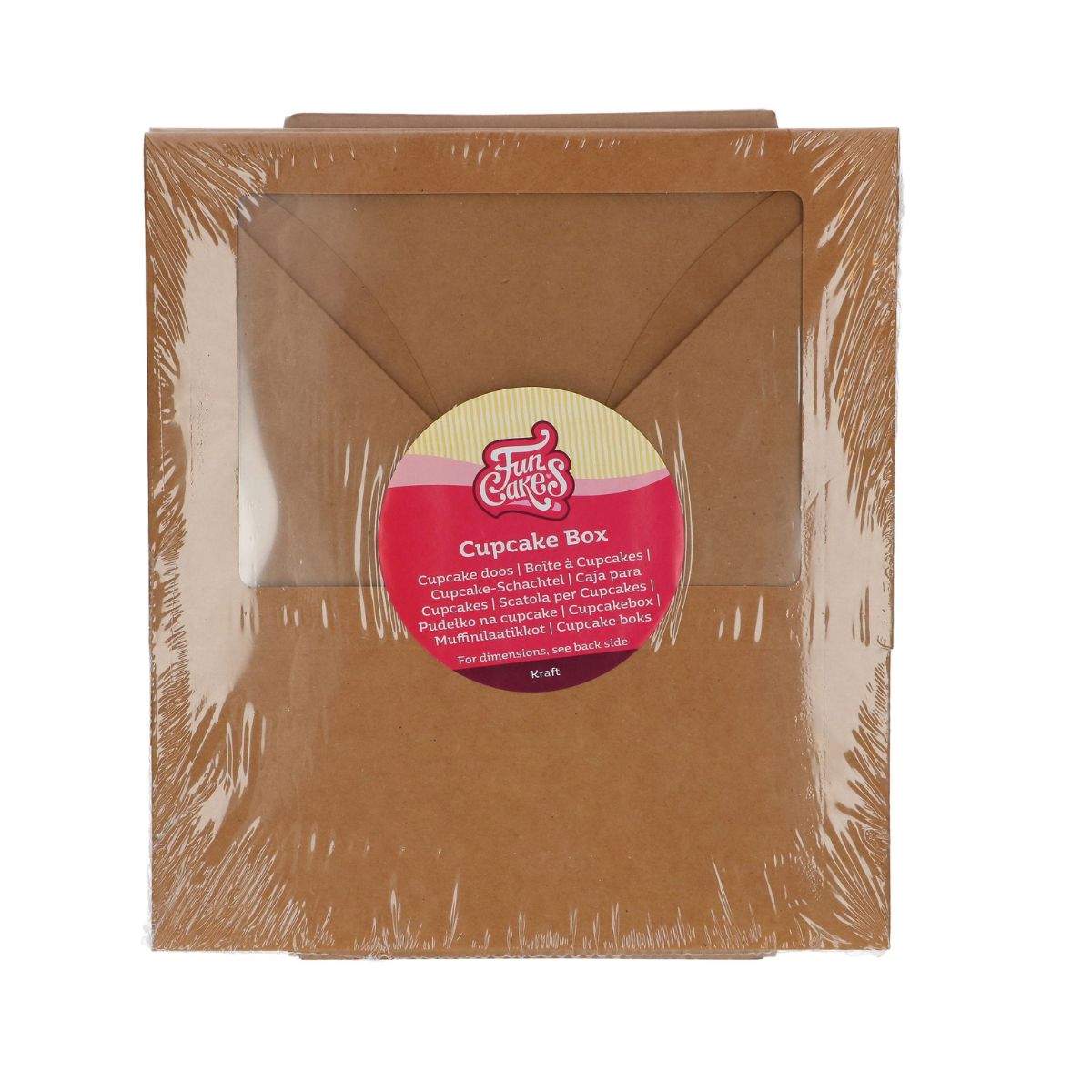 FunCakes Cupcake Doos 6 – Kraft pk/3