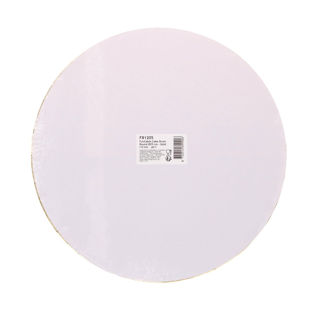 FunCakes Cake Drum Rond Ø25 cm - Goud