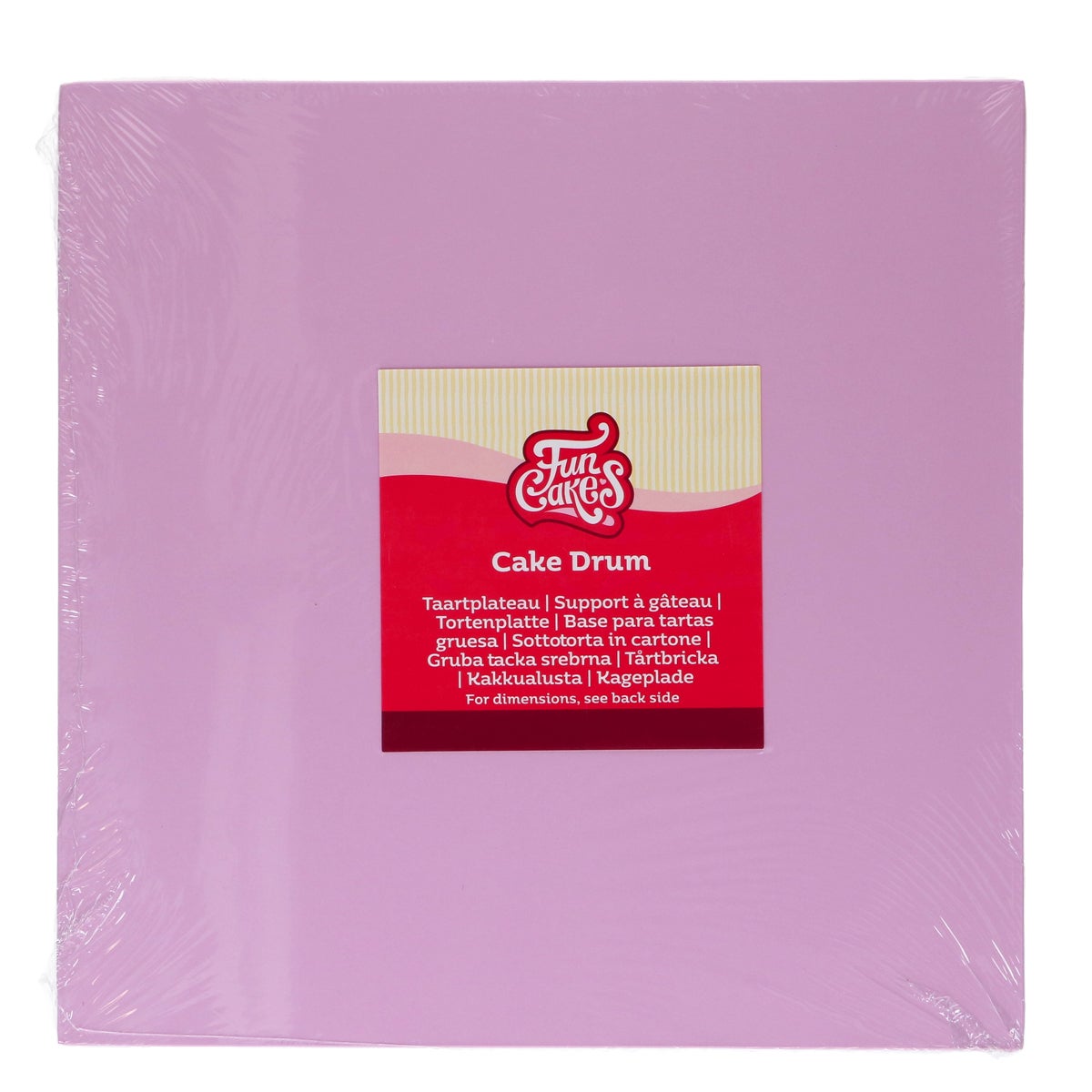 FunCakes Cake Drum Vierkant Pastel Paars 30 cm