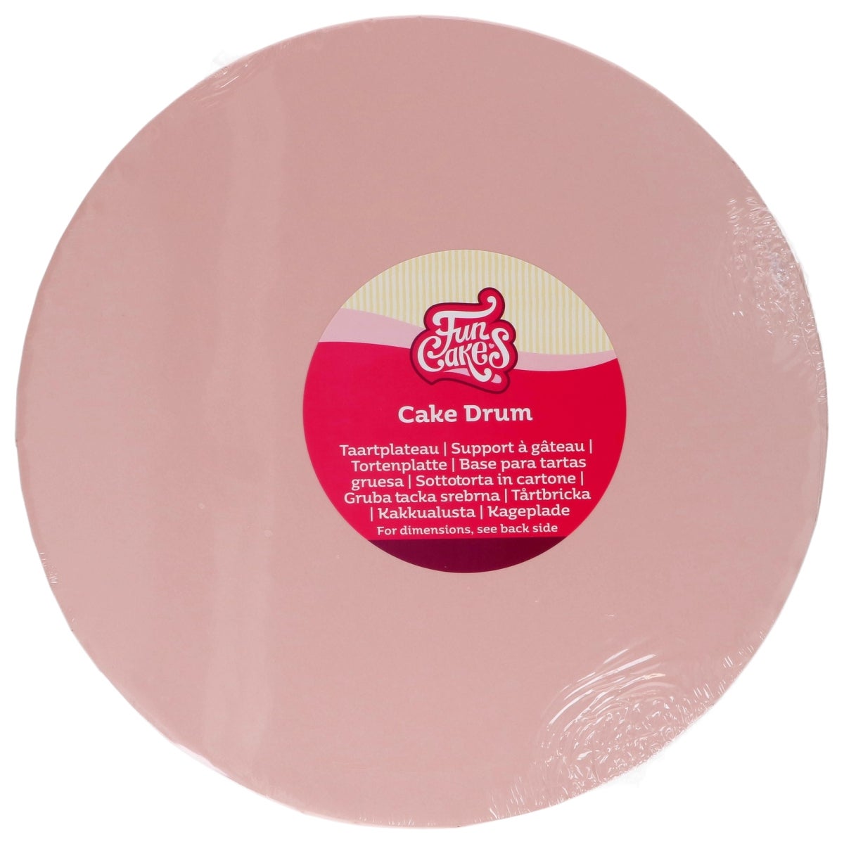 FunCakes Cake Drum Rond Pastel Roze Ø 25 cm