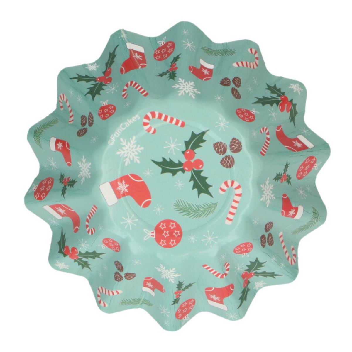 FunCakes Bloom Baking Cups Kerst pk/48