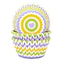 House of Marie Baking Cups Chevron Lente pk/48
