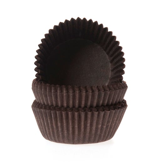 House of Marie Cupcakevormpjes Chocolade Bruin pk/100