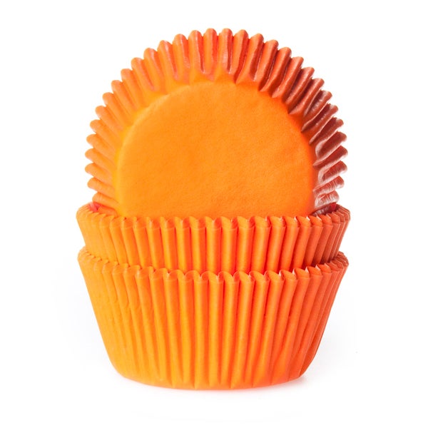 House of Marie Baking cups Oranje - pk/48
