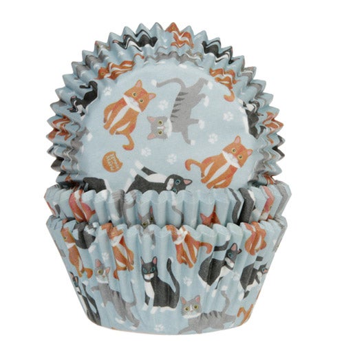 House of Marie Baking Cups Katten pk/48