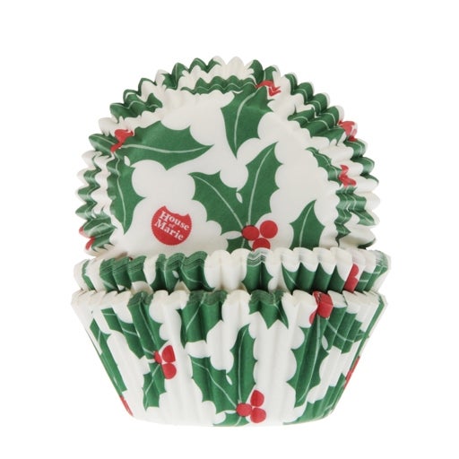 House of Marie Cupcakevormpjes Kerst Hulst pk/50