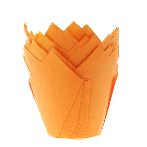 House of Marie Muffin Cups Tulp Oranje pk/36