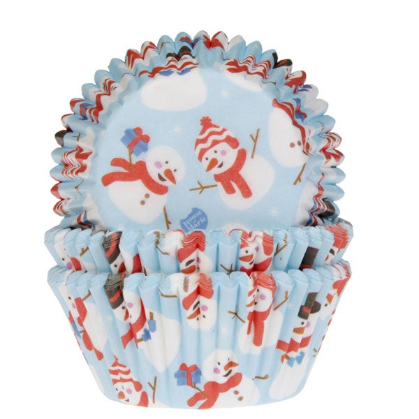 House of Marie Cupcakevormpjes Sneeuwpop pk/50