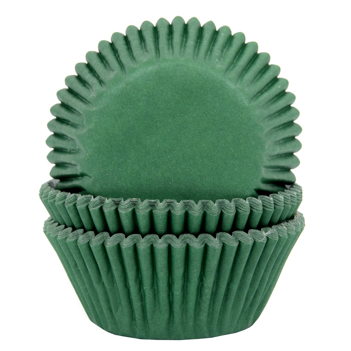 House of Marie Cupcakevormpjes Donkergroen pk/50