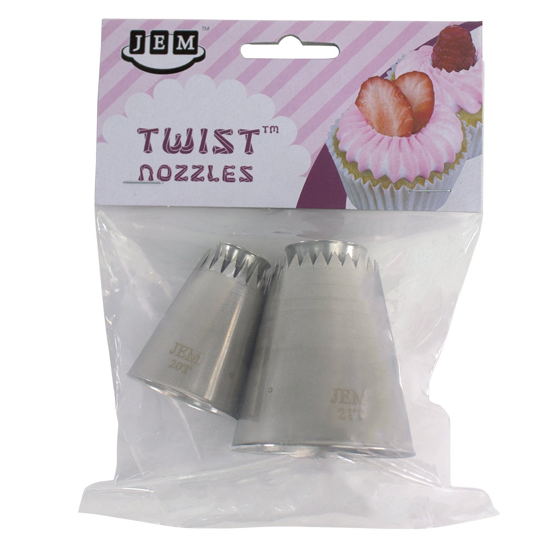 JEM Twist Nozzle Sultan Style 1 Set/2 bij Deleukstetaartenshop