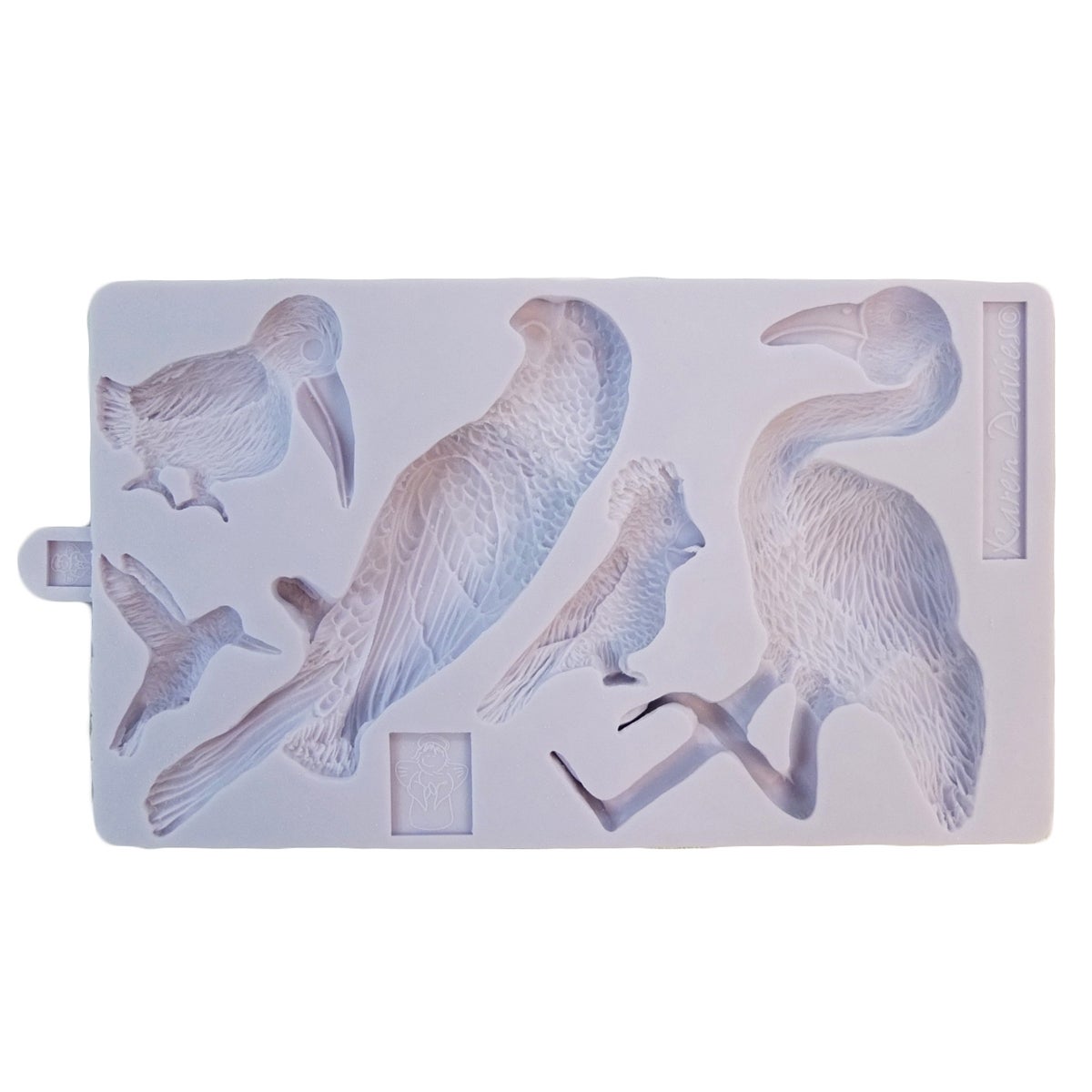 Karen Davies Siliconen Mould - Tropical Birds