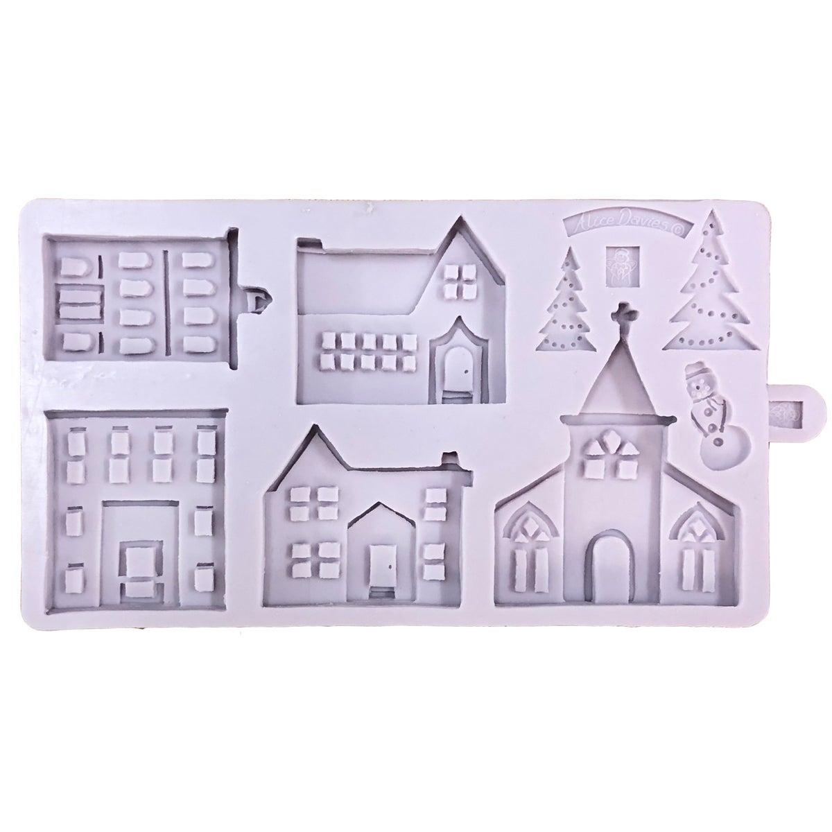 Karen Davies Siliconen Mould - Winter Village