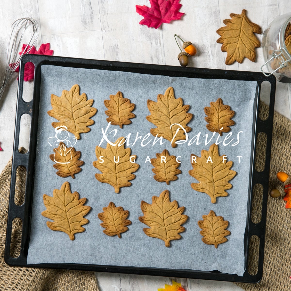 Karen Davies Siliconen Mould - Autumn Leaf