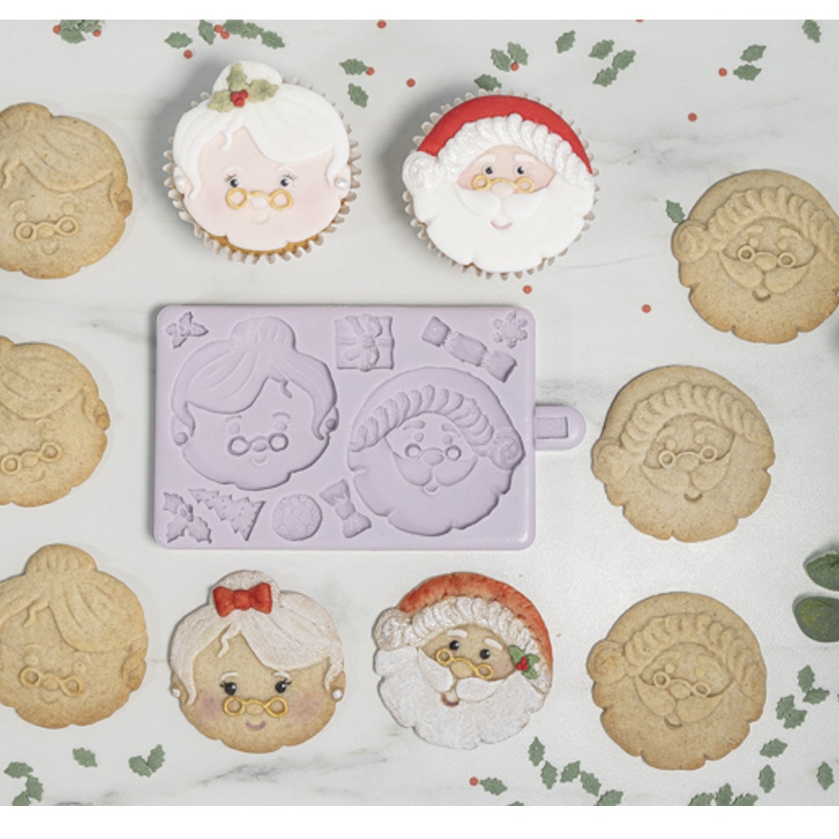 Karen Davies Siliconen Mal - Mr & Mrs Claus