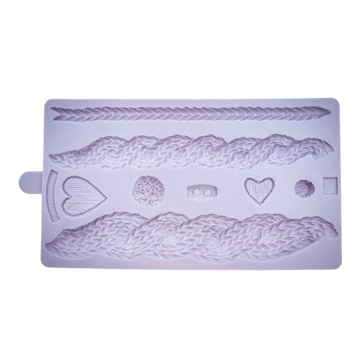 Karen Davies Siliconen Mould - Cable Knit by Alice