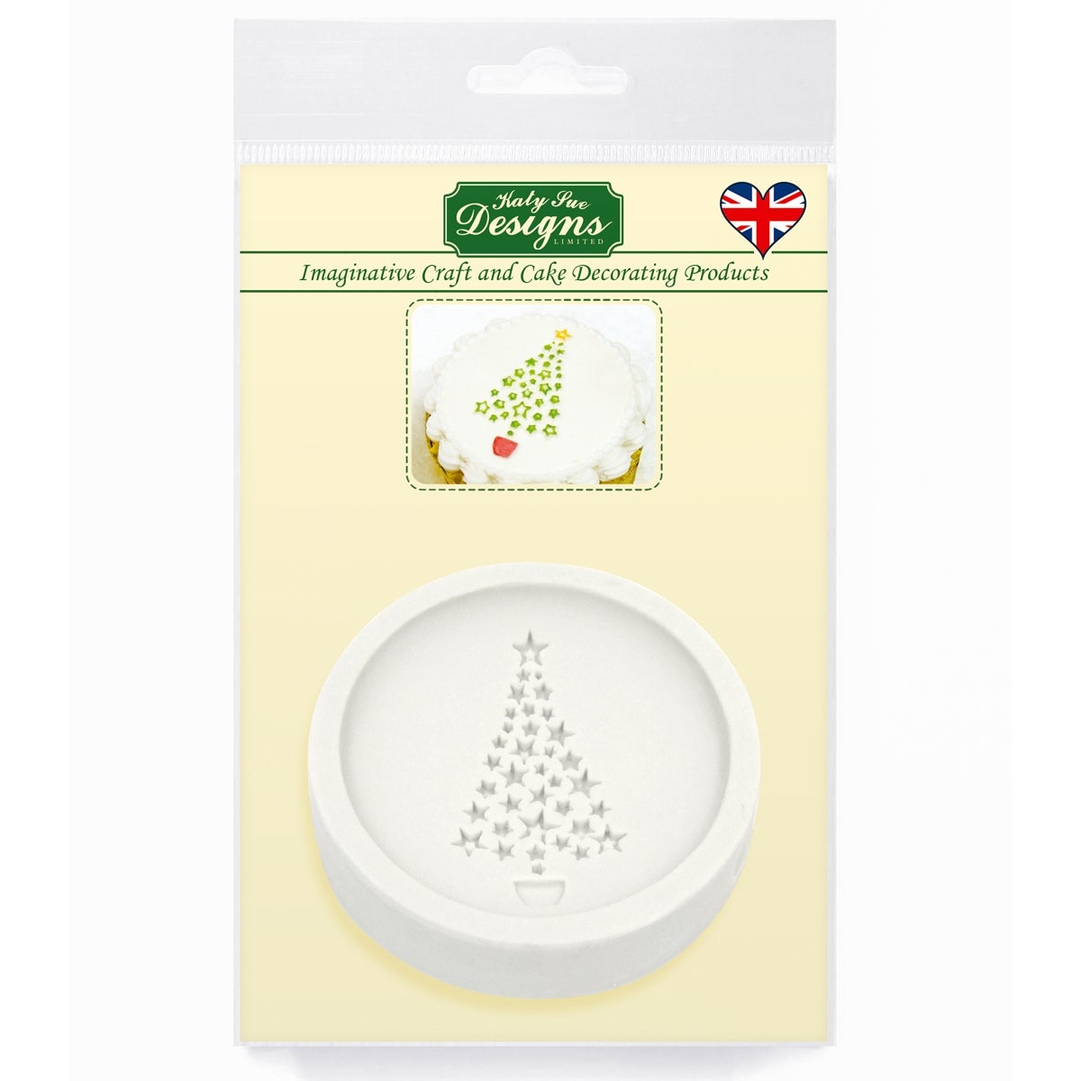 Katy Sue Cupcake Topper Mould Christmas Tree