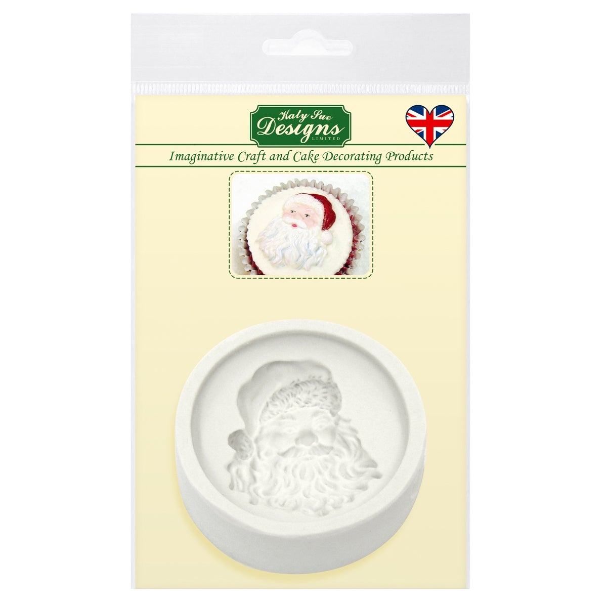 Katy Sue Cupcake Topper Mould Santa