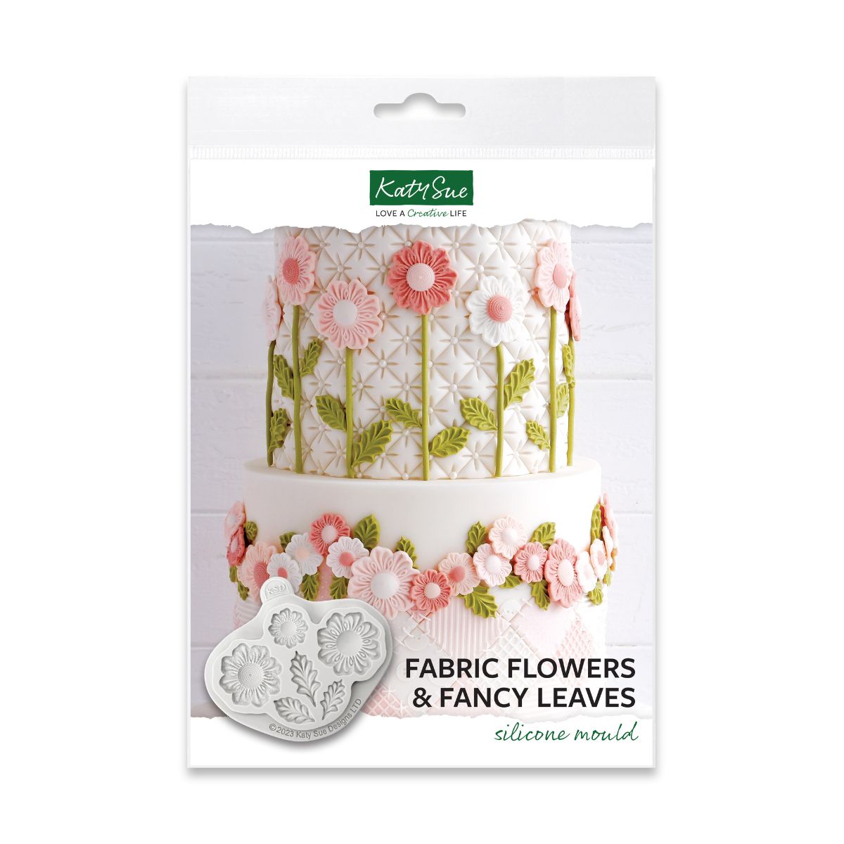 Katy Sue Siliconen Mal - Stoffen Bloemen en Fancy Bladeren