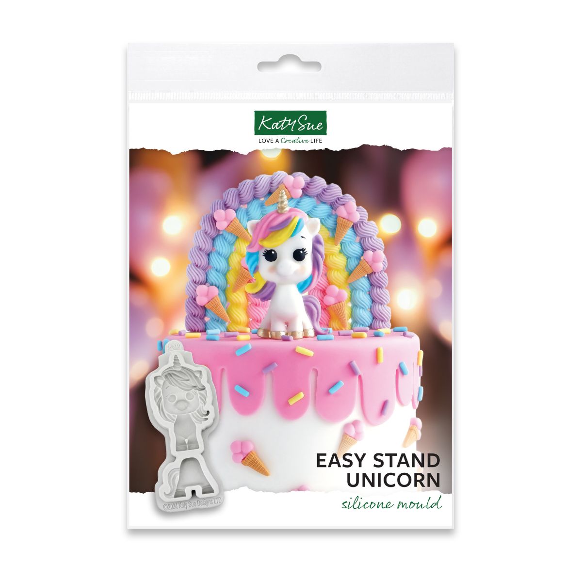 Katy Sue Siliconen Mal - Easy Stand Eenhoorn
