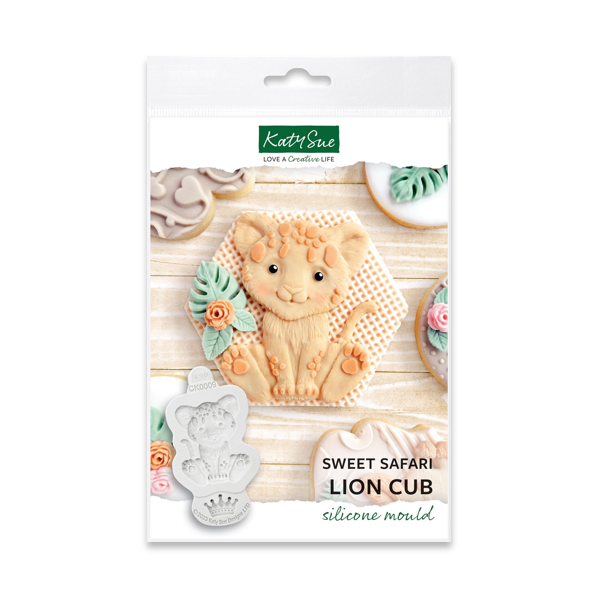 Katy Sue Silicone Mould - Sweet Safari Lion Cub
