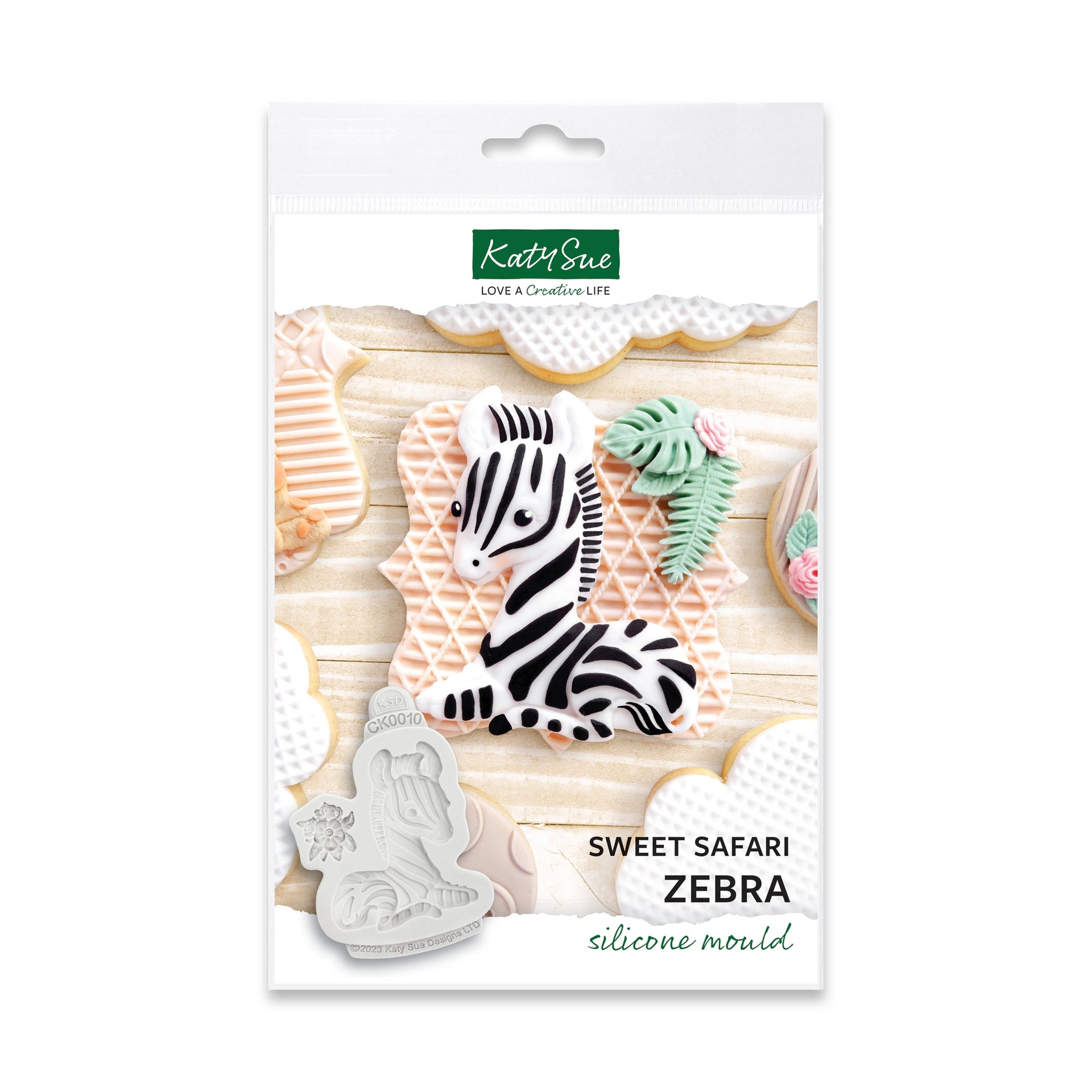 Katy Sue Silicone Mould - Sweet Safari Zebra