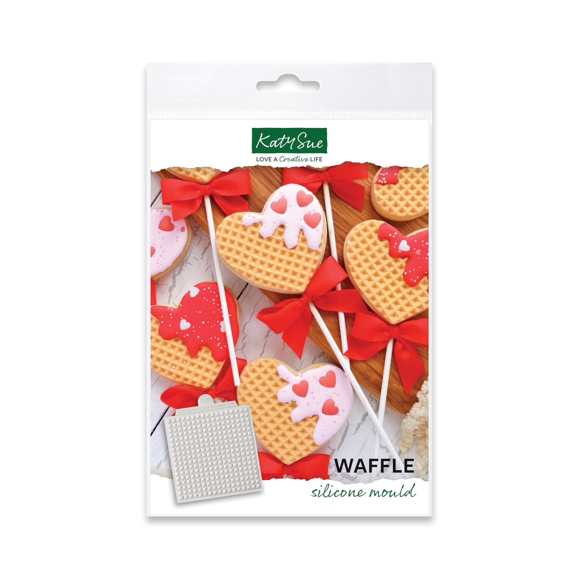 Katy Sue Silicone Mould - Wafel Textuur Mat