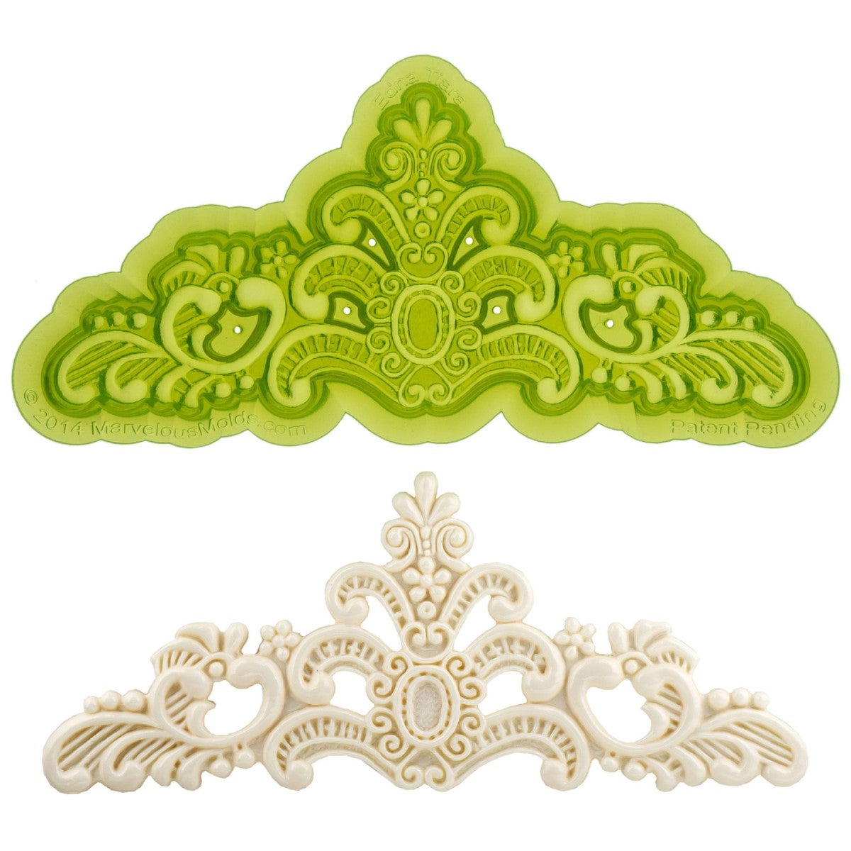Marvelous Molds Silicone Mal - Edna Lace Mold