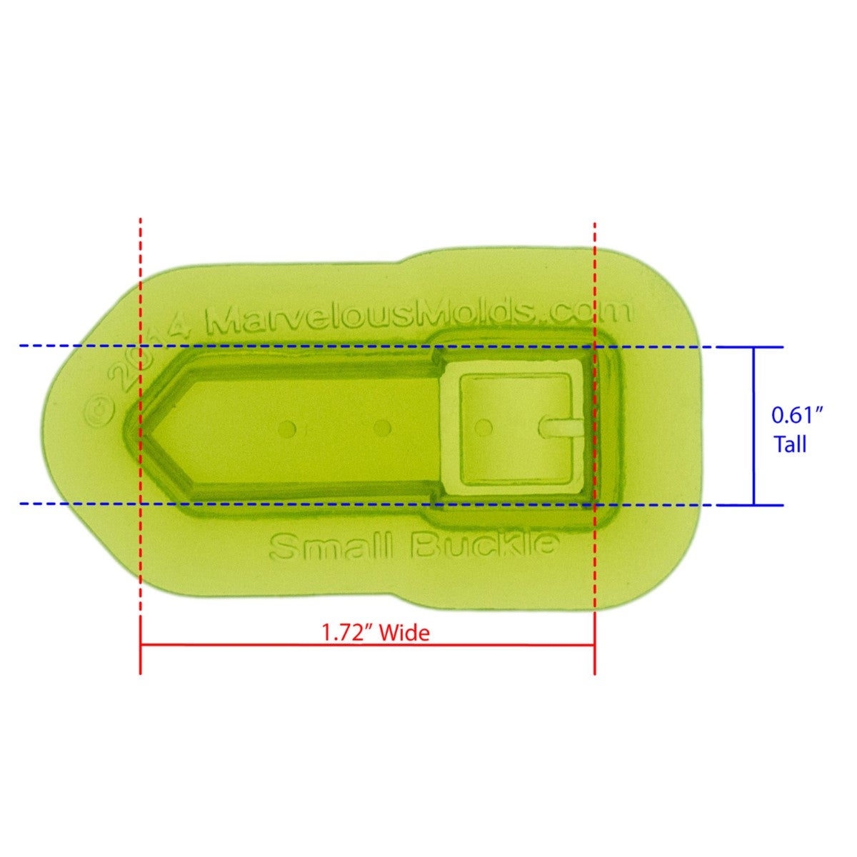Marvelous Molds Silicone Mal - Small Buckle Mold