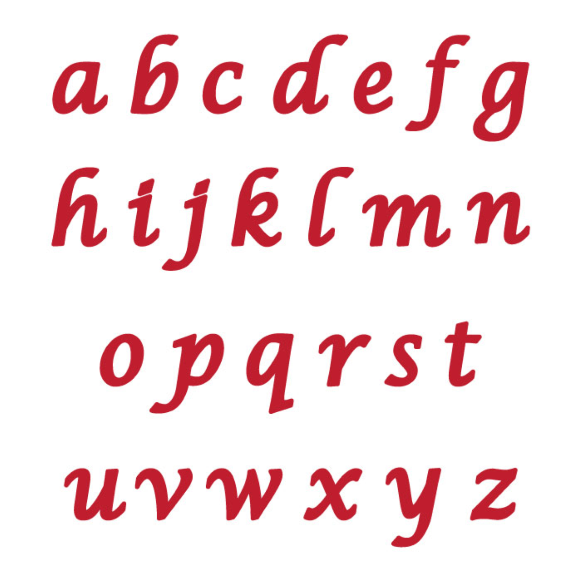 Marvelous Molds Silicone Mal - Calligraphy Lowercase Flexabet™