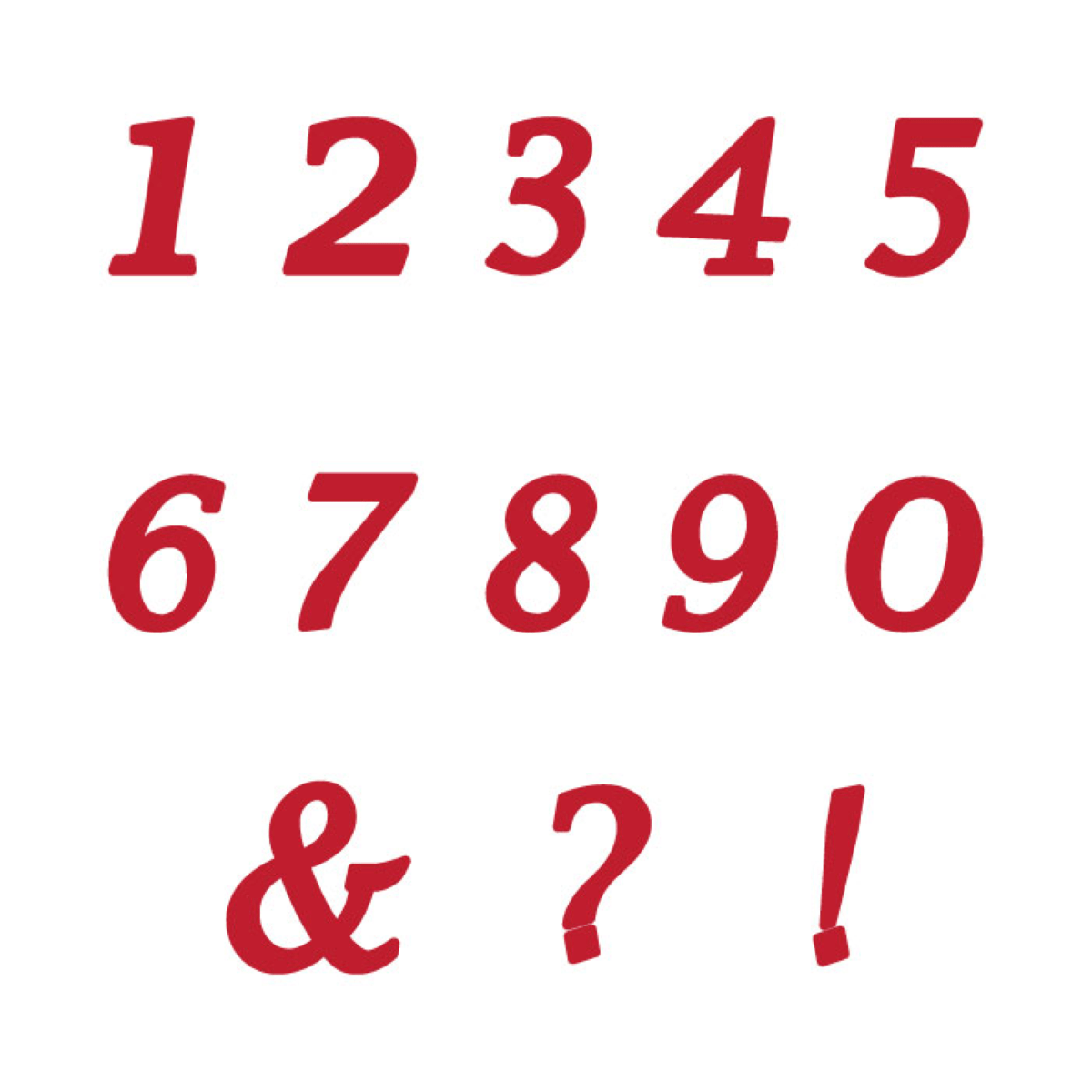 Marvelous Molds Silicone Mal - Calligraphy Numbers Flexabet™