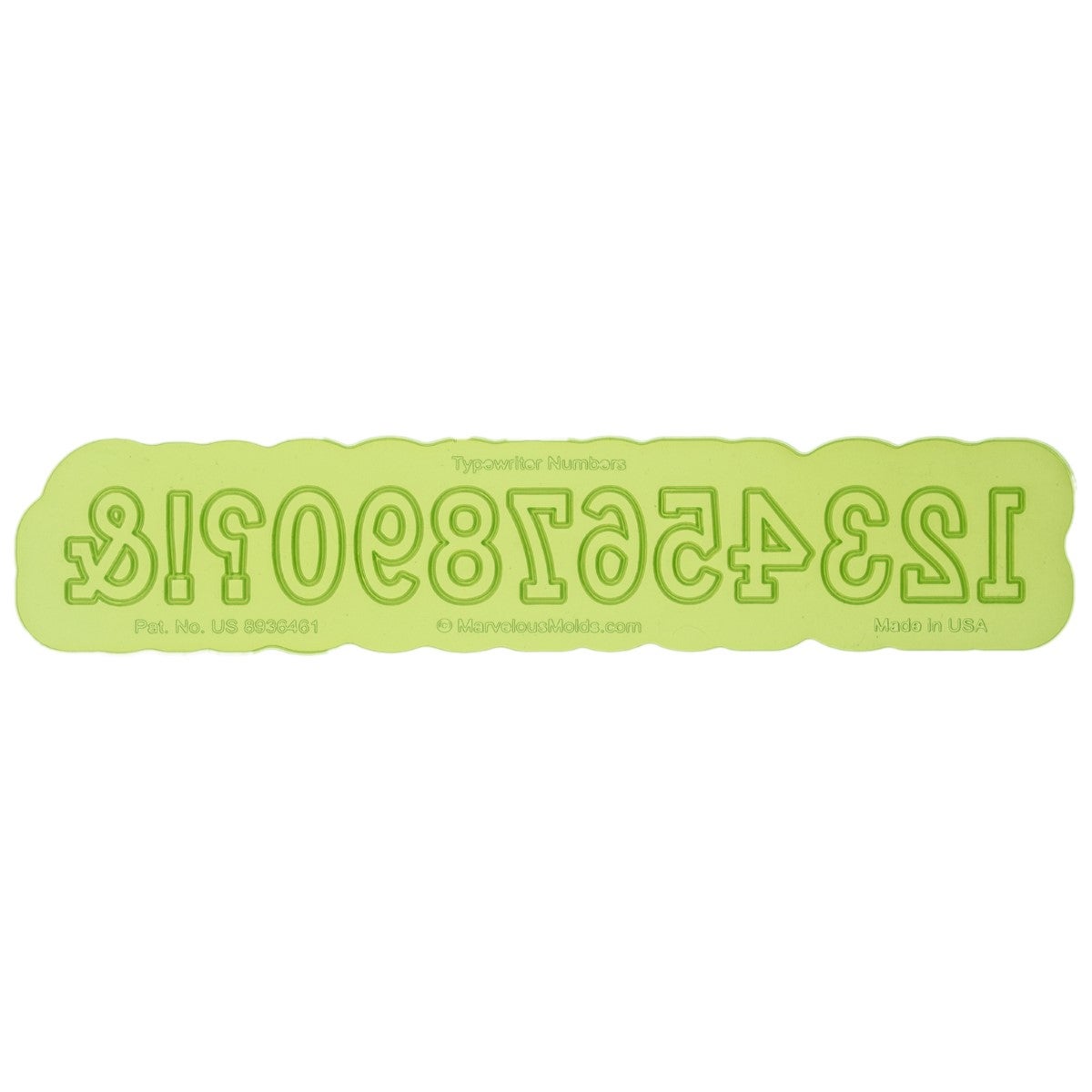 Marvelous Molds Silicone Mal - Typewriter Numbers Flexabet™