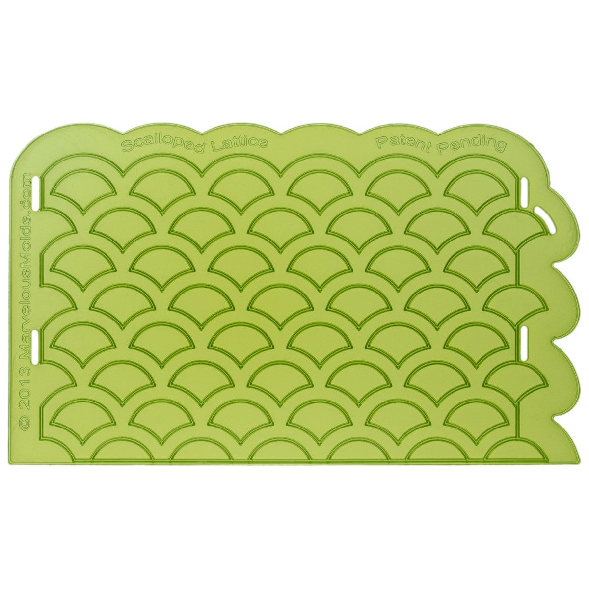 Marvelous Molds Silicone Mal - Scalloped Lattice Silicone Onlay®
