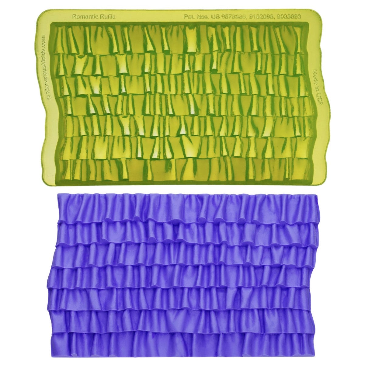 Marvelous Molds Silicone Mal - Romantic Ruffle Simpress