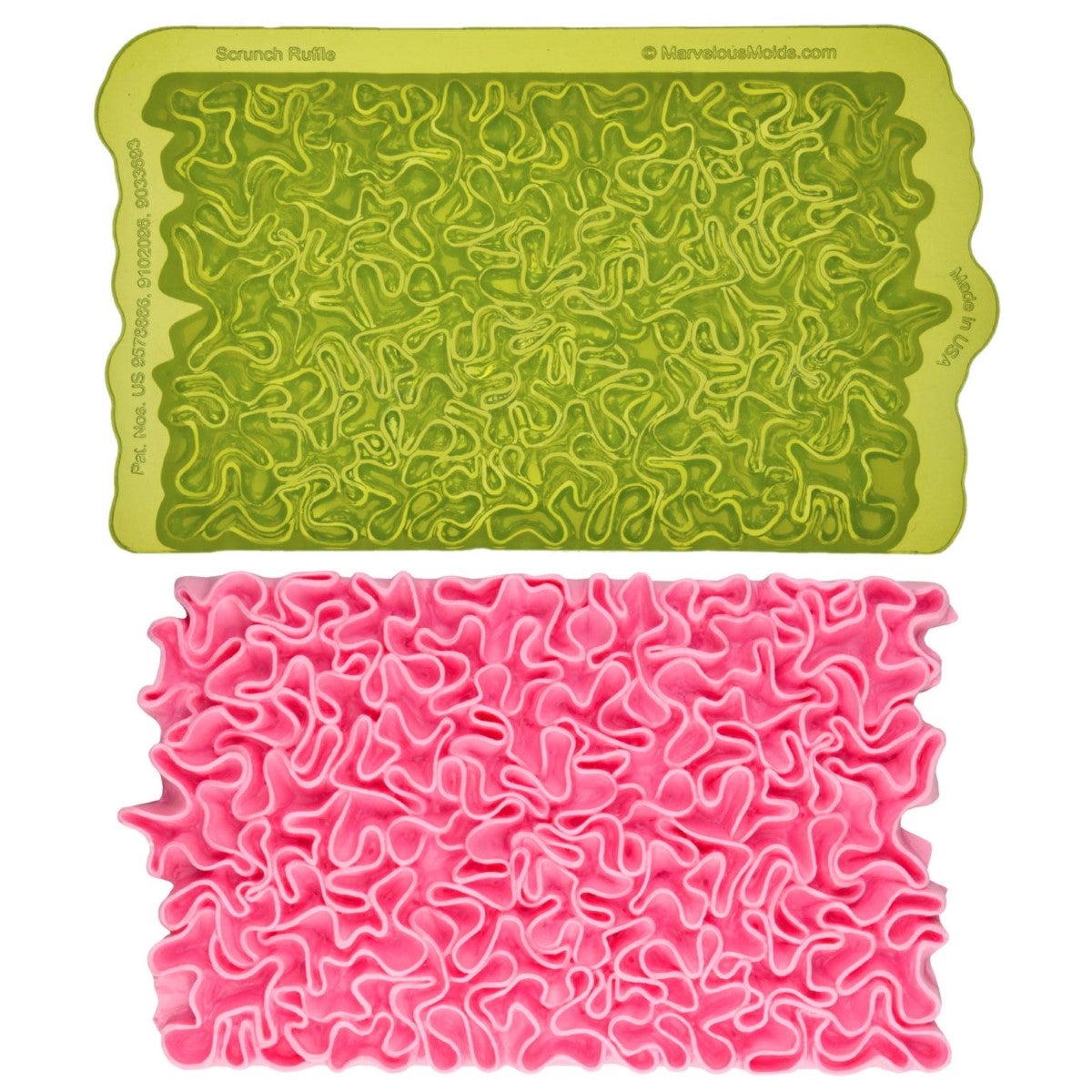 Marvelous Molds Silicone Mal - Scrunch Ruffle Simpress®