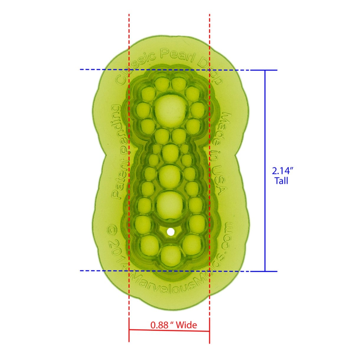 Marvelous Molds Silicone Mal - Classic Pearl Drop Mold