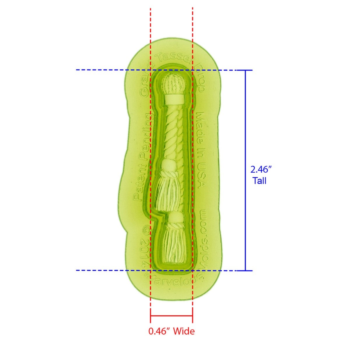 Marvelous Molds Silicone Mal - Grand Tassel Drop Mold