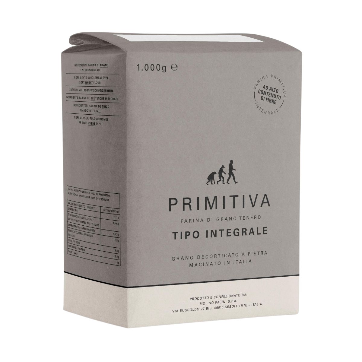 Molino Pasini Volkorenbloem 1 kg