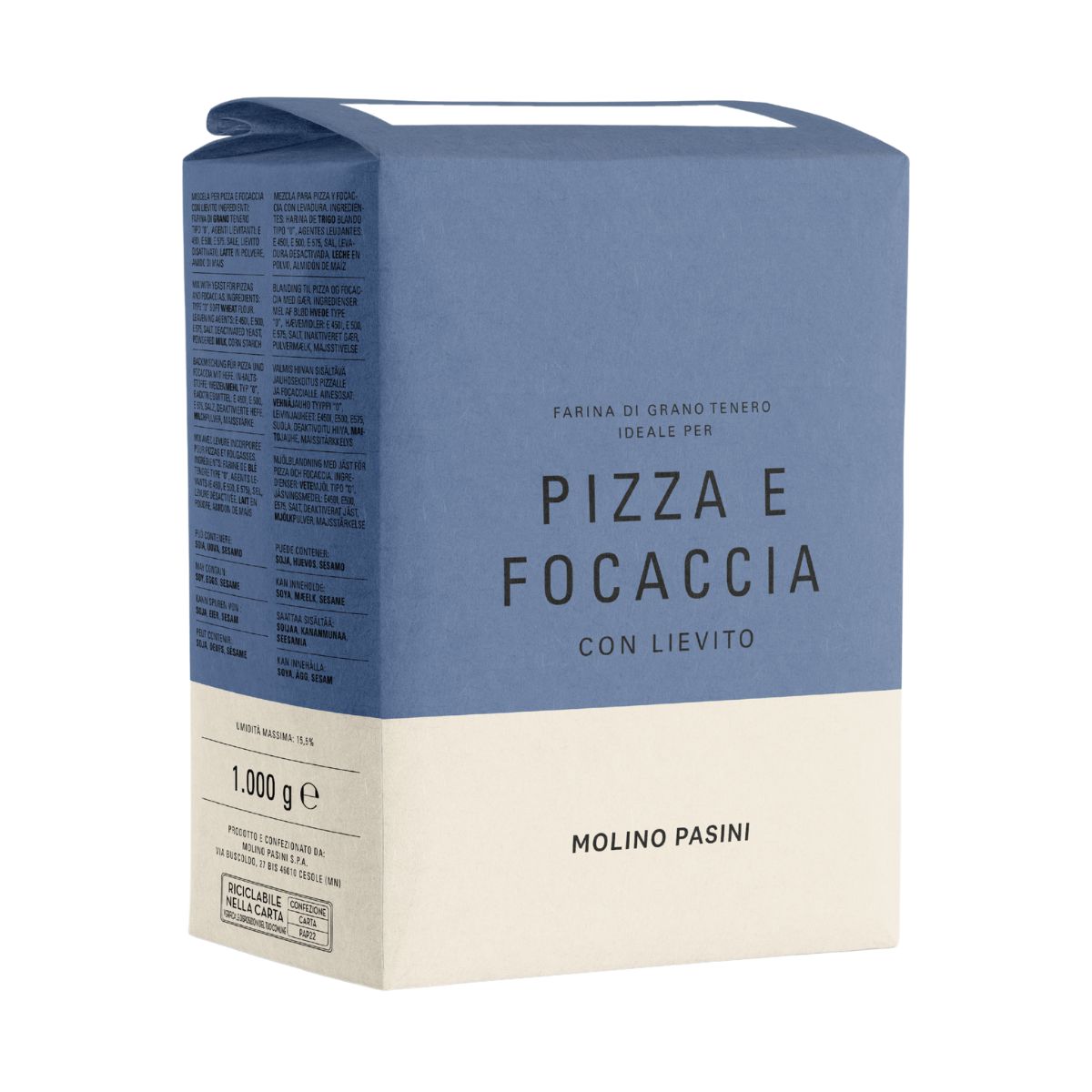 Molino Pasini Focaccia Pizzamix met Gist 1 kg