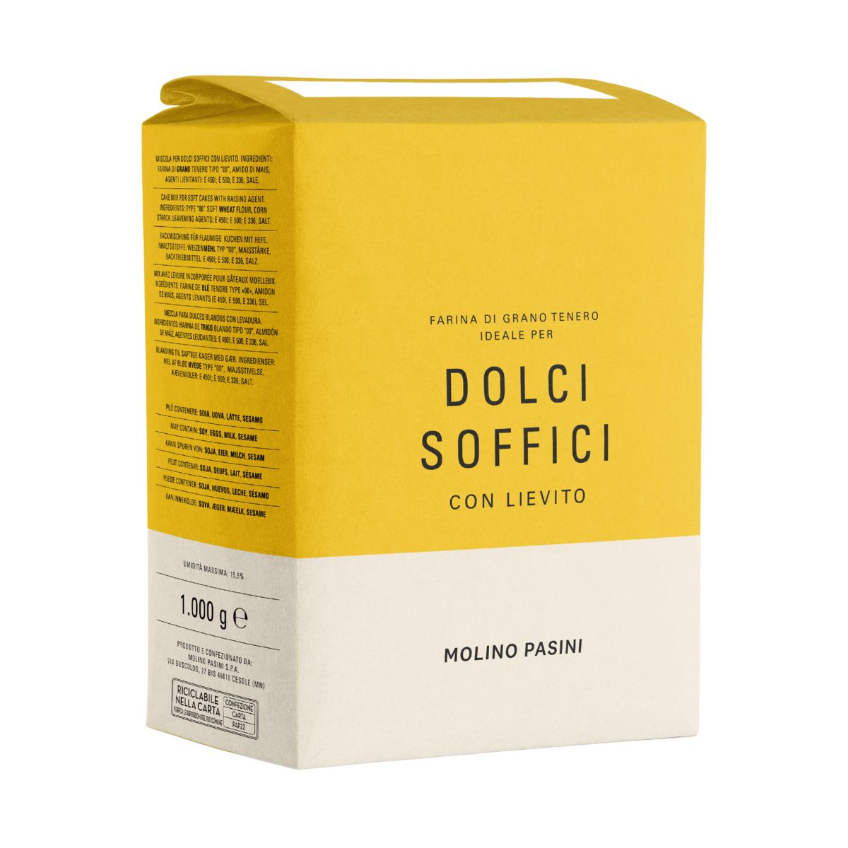 Molino Pasini Bloem Zachte Cakemix met Rijsmiddel 1 kg