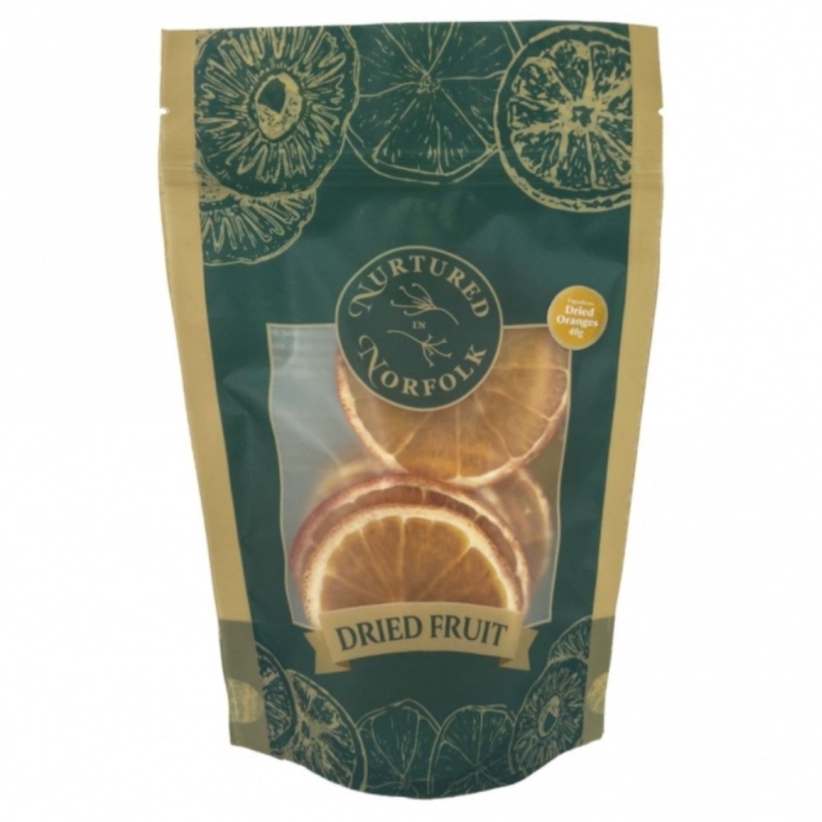 Nurtured in Norfolk Gedroogd Fruit Plakjes - Sinaasappel 40g
