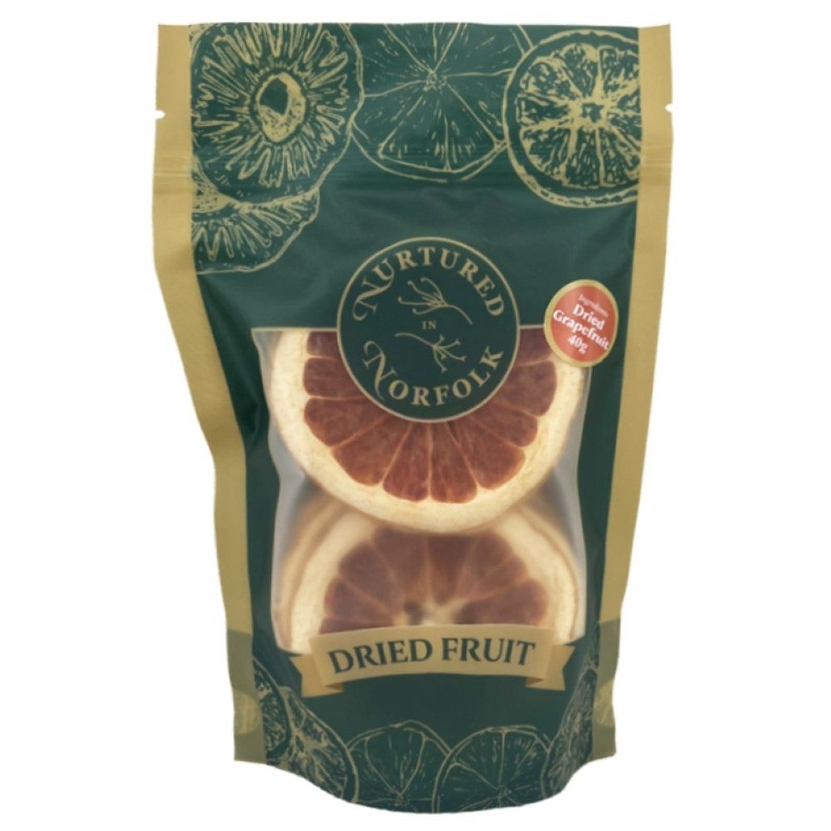 Nurtured in Norfolk Gedroogd fruit plakjes - Grapefruit 40g