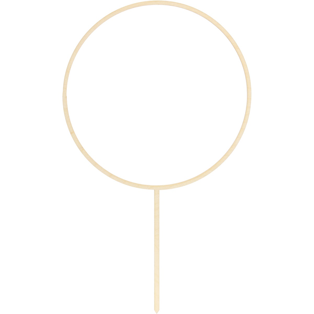 PartyDeco Wooden Cake Topper Hoepel 24.5 cm