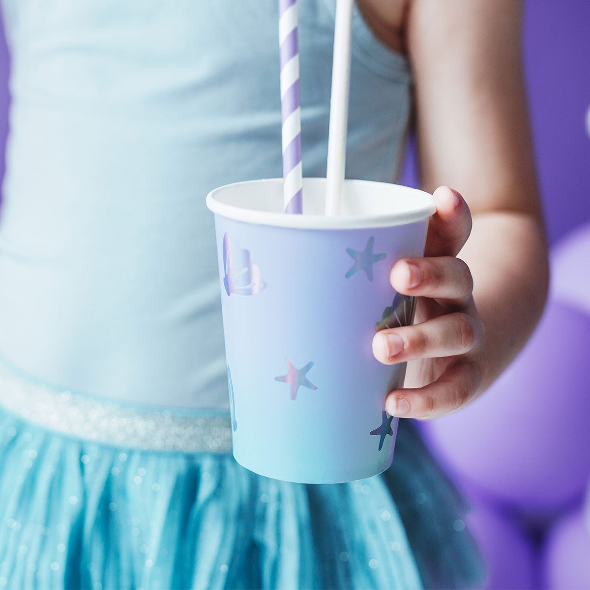 PartyDeco Bekers Narwahl pk/6