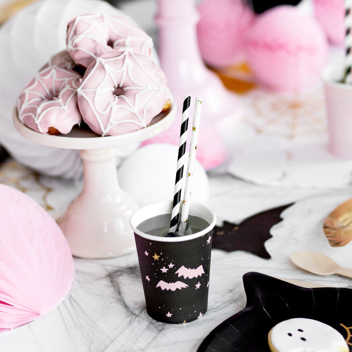 PartyDeco Papieren Bekers Boe! pk/6